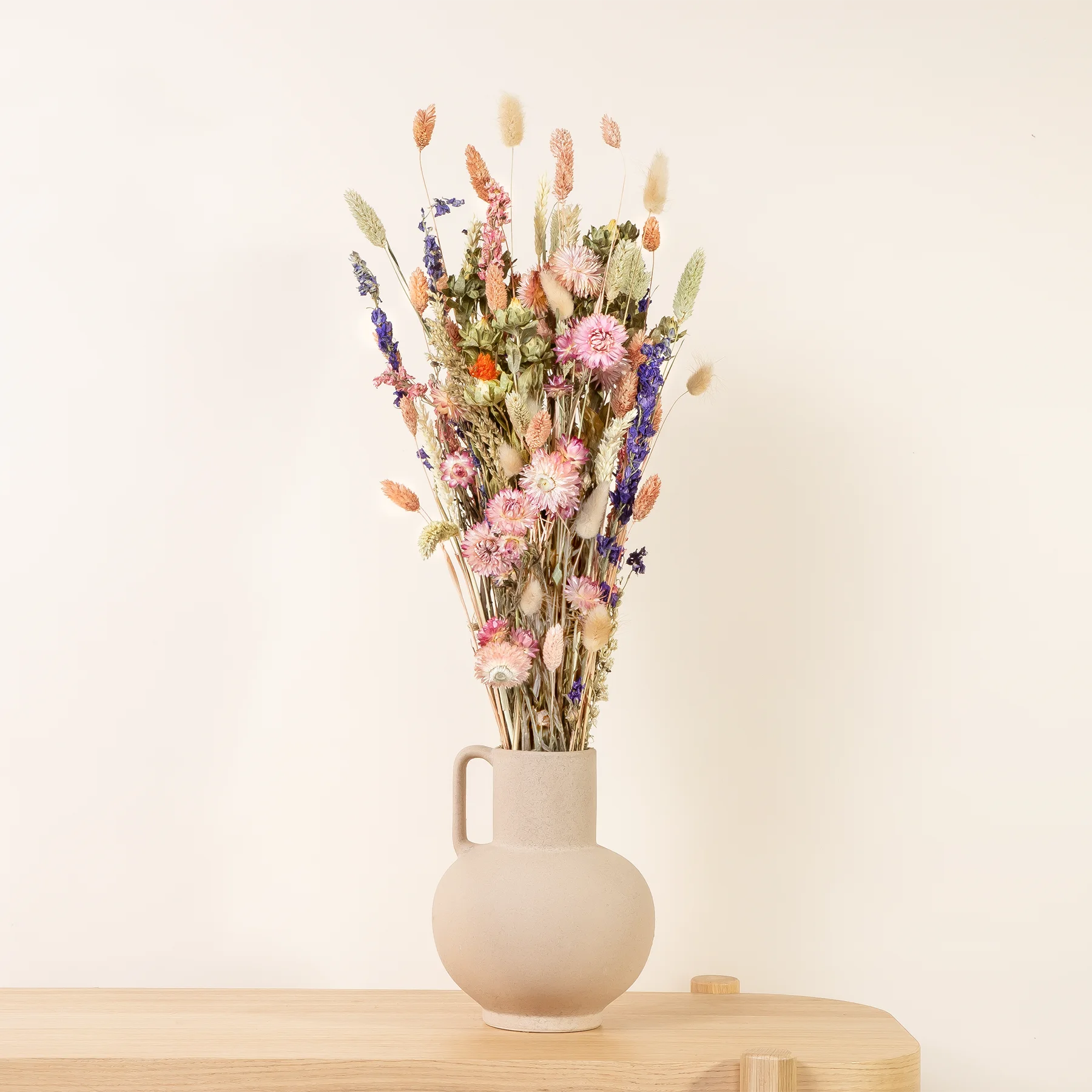 Trockenblumenstrauß „Pastel Wildmix“: Natürliche Farbtupfer für dein Zuhause