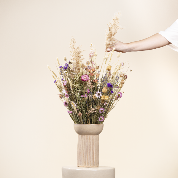 XL-Wildblumen-Trockenstrauß als langlebige Deko