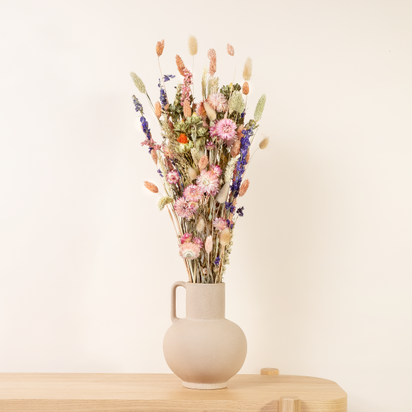 Trockenblumenstrauß „Pastel Wildmix“: Natürliche Farbtupfer für dein Zuhause